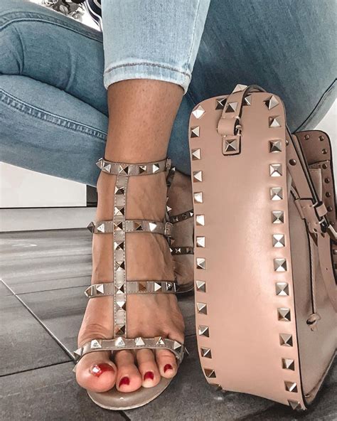 valentino dupes shoes|valentino rockstud sandals outfit.